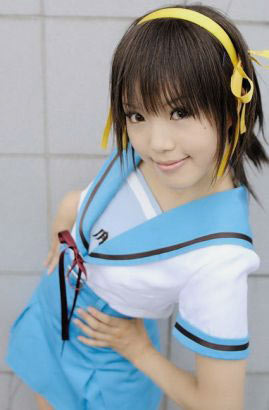 （淡蓝色）日本女生校服水手服
